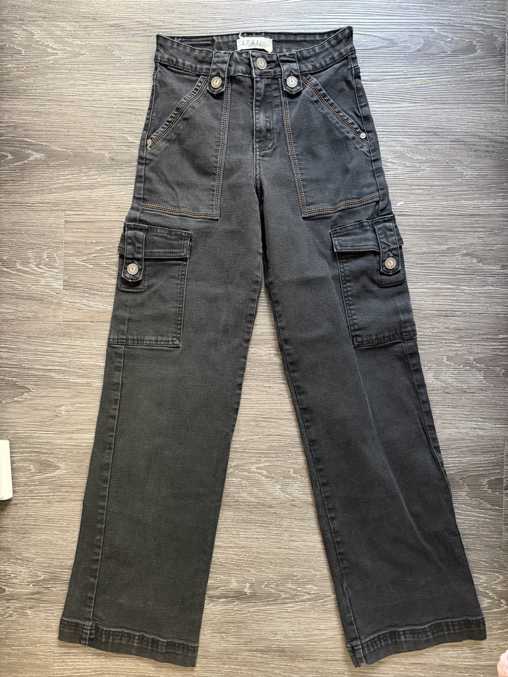 Lolita Black Relaxed Cargo Jeans